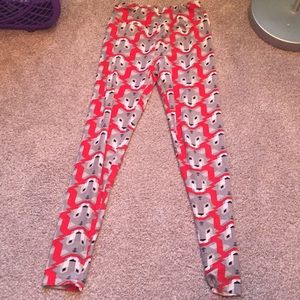 LuLaRoe geometric wolf leggings